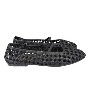 Joie Black Woven Flats